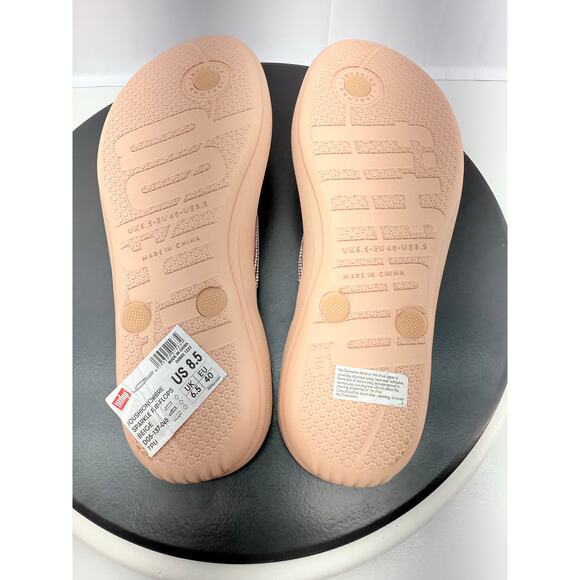 FitFlop iQushion Ombré Sparkle Women 8.5 Flip Flop Sandals Rose Foam DG5-A41-070 - Picture 8 of 11